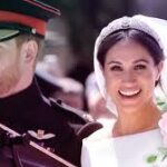 Prince and Meghan Markle at their wedding.